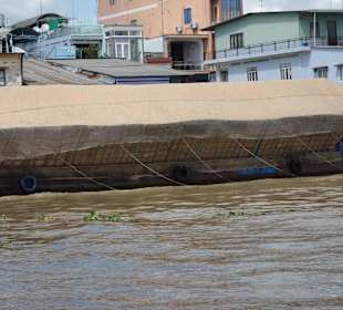 Auf dem Mekong unterwegs