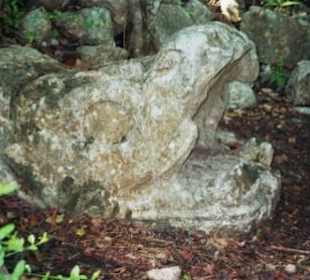 Schlangenkopf der Maya