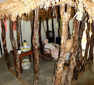 Rekonstruktion einer Sklavenhütte