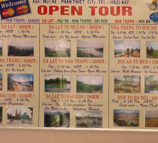Übersichtstafel " Open Tour " 