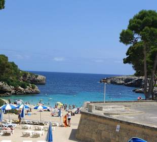 Blick vom Cafe zur Bucht