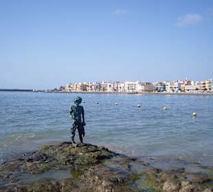 Strand (bei Ebbe) & Promenade von Arinaga !