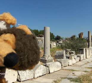 Stan at Ephesus taking in the culture