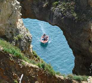 Blick auf die Einfahrt zur Schiffseinstiegstelle