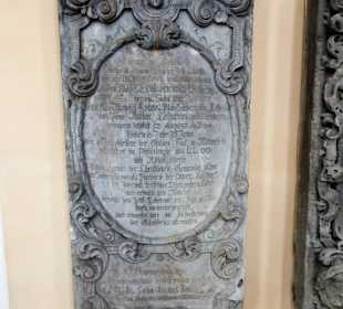 Epitaph im Chorraum der Klosterkirche Sonnefeld