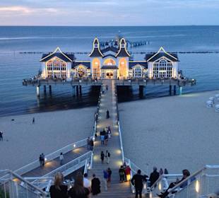 Die Seebrücke im Abendrot