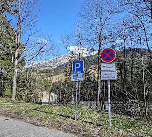 Parkplatz beim Aussichtspunkt Kanze
