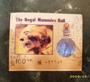 Eintrittskarte für die separate Mumienhalle