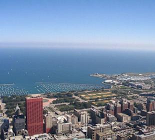 Blick vom Sears Tower auf Chicago
