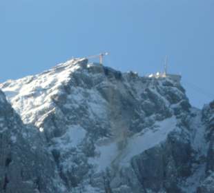 Zugspitze mit Baustelle