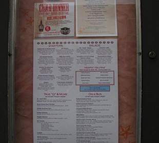 Old Glory - Menükarte