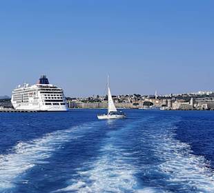 Abfahrt von Rhodos-Stadt