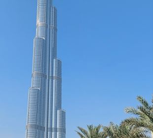 Blick vom Palace Hotel auf den Burj Khalifa