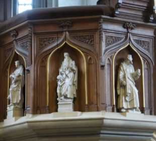 Die Kanzel in St. Petri 