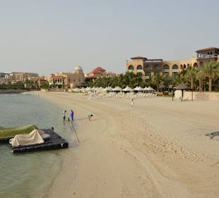 Private beach of Shangri-La Abu Dhabi