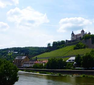 Blick von Dachterrasse Modehaus Wöhrl zur Festung