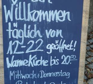 Königsberg: Pause bei der Schloßberg Gaststätte