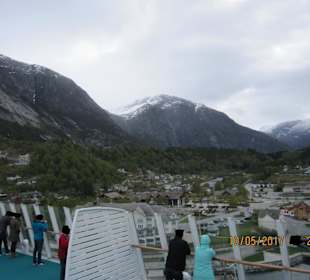 Atemberaubende Aussicht vom Schiff