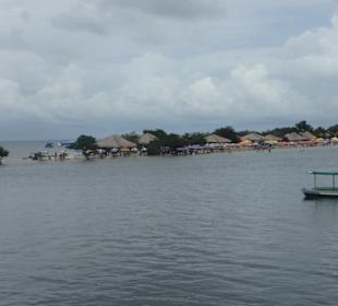 Blick auf den Badestrand