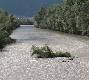 Kurz vorm Zusammenfluss Etsch/Eisack