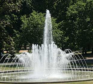 Der beliebte Springbrunnen in den Wehranlagen