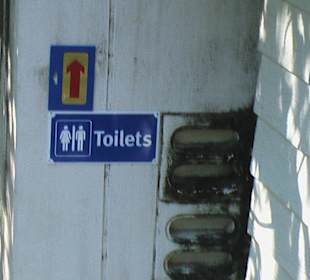 Damen und Herren WC's