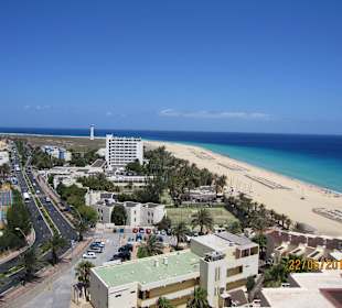 Blick auf den Strand von Jandia