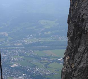 Blick von der Gondel Untersberg