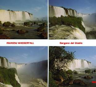 Postkarte - Iguacu Wasserfall