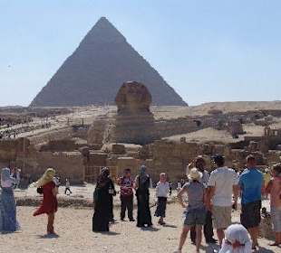 Pyramide mit Sphinx von Gizeh