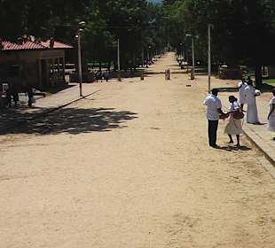 Weg zurück zum Tempel