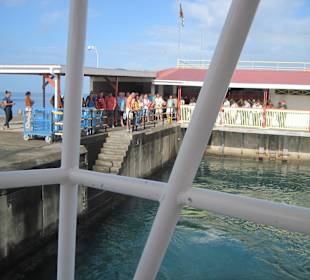 Abfahrt Schnorchelausflug / Champagner-Riff 