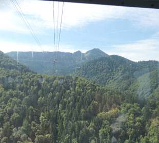 Fahrt mit der Hochfelln-Seilbahn