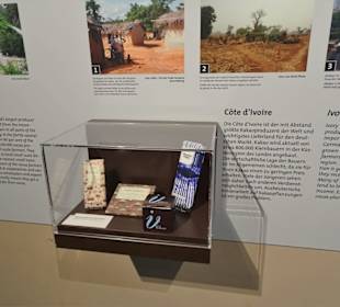 In der Ausstellung des Schokoladenmuseums