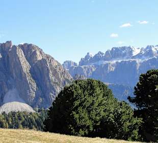 Blick von der Seceda Richtung Wolkenstein