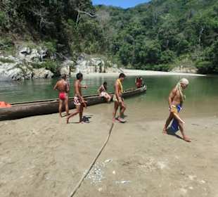 Das Ziel ist erreicht und das Boot gesichert