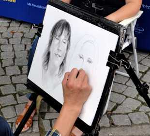 Portraitzeichner auf der Zissel