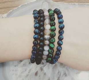 Naturel steine Armband und kette 