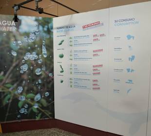 In der Station viele Erklärungen