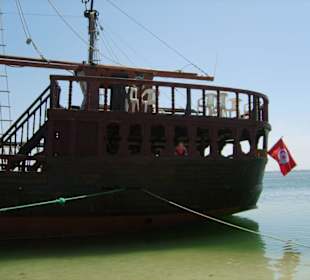 Azsflug mit dem Piratenboot