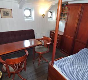In der Kammer des Kapitäns der Rickmer Rickmers