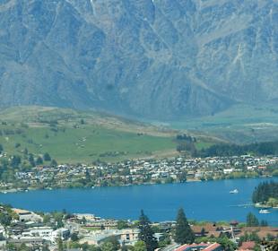 Blick vom Ben Lomond auf Queenstown