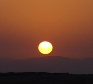 Sonnenaufgang am Rasthof