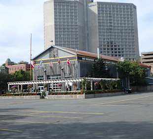 Blick auf das Restaurant