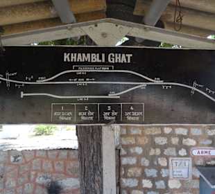 Ganz einfach aufgebaut der Bahnhof