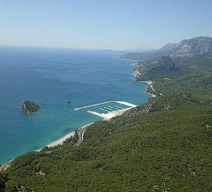 Aussicht übers Meer beim Drehrestaurant