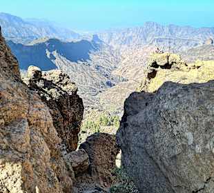 Seitlicher Ausblick auf dem Weg zum Roque Nublo