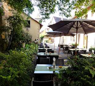 Gartenbereich des Restaurant Michelangelo