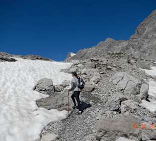 Wejście na Totalp -Hutte