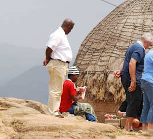 Handwerker und unser Fahrer